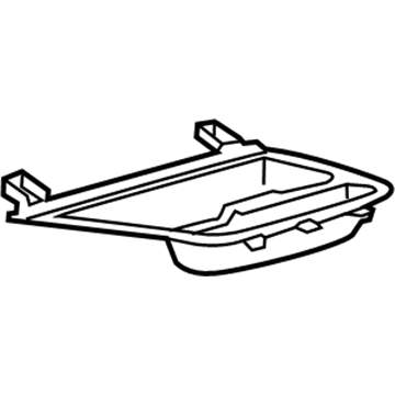 GM 23133755 Tray Assembly, Instrument Panel Stowage *Dark Ash Gre