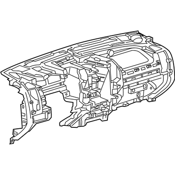 GM 84044667 Panel Assembly, Instrument Panel Lower Trim *Dune