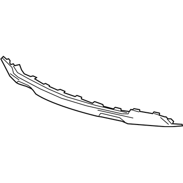 42496872 - Genuine GM Plate, Front Bpr Fascia Skid *Silver V