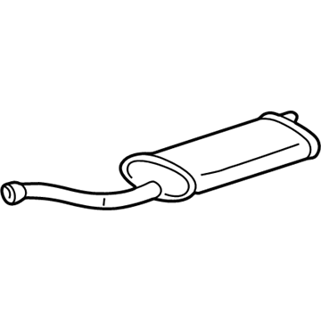 GM 15735464 Exhaust Muffler Assembly (W/ Exhaust Manifold Pipe)