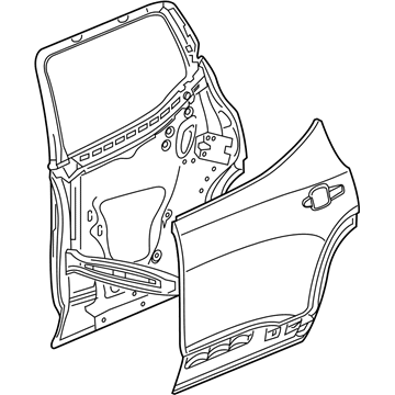 GM 84645847 Door Assembly, Rear Si