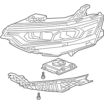 GM 84717669 Headlamp Assembly, Front