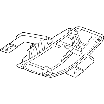 GM 20954792 Plate, Roof Console Backing