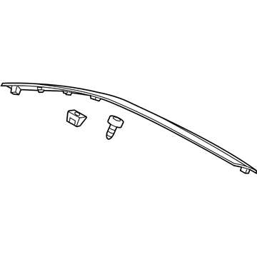 GM 23447495 Molding Assembly, Hood Front *Chrome M
