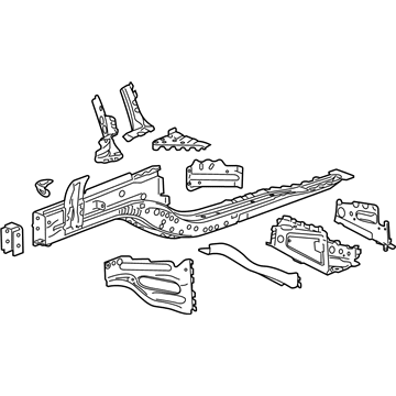 GM 23136595 Rail Assembly, Front Compartment Side