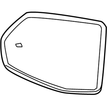 GM 23394624 Mirror, Outside Rear View (Reflector Glass & Backing Plate)