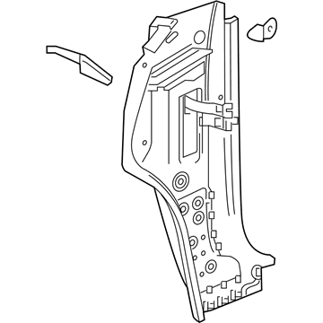 GM 84390653 Reinforcement Assembly, Body Hinge Pillar Outer Panel