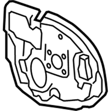 GM 92195881 Insulator, Brake & Accelerator & Clutch. Pedal Bracket Plain