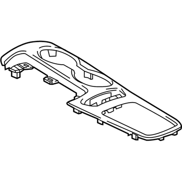 GM 13412888 Plate Assembly, Front Floor Console Trim *Abalone Powdt