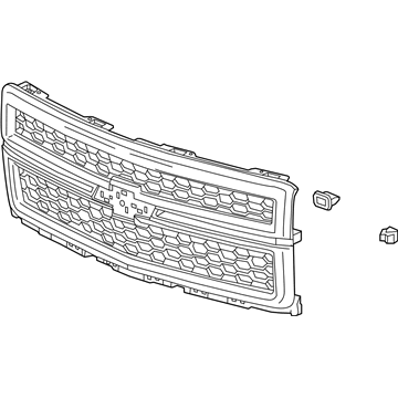 GM 23259625 Grille Assembly, Front *Anthracite