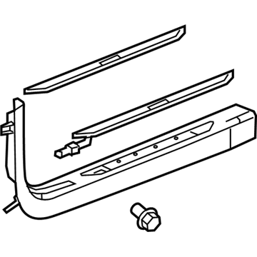 GM 84072169 Molding Assembly, Front Side Door Sill Garnish *Neutral