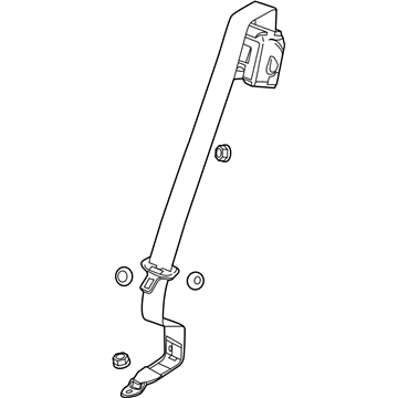 GM 19368031 Rear Seat Belt Kit Center (Retractor Side) *Black