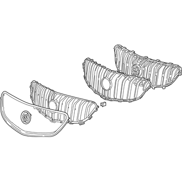 GM 20983421 Grille,Front