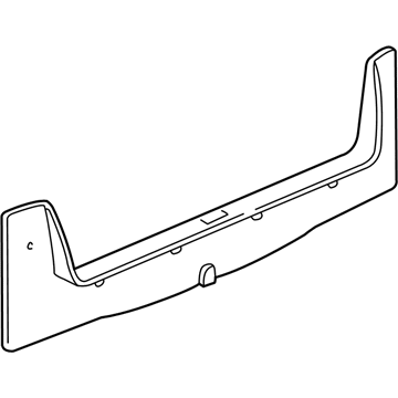 GM 25685657 Plate Assembly, Rear Compartment Sill Trim