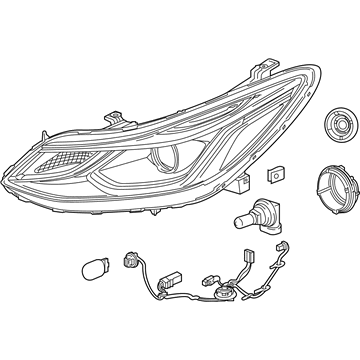 84156516 - Genuine GM Headlamp Asm
