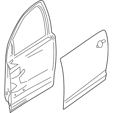 GM 92457474 Door Assembly, Front Side