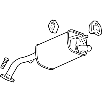 GM 42364320 Muffler Assembly, Exhaust Rear (W/ Exhaust Pipe)