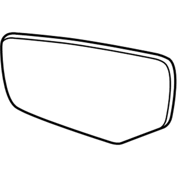 GM 23177534 Glass,Outside Rear View Mirror (W/Backing Plate)