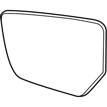 GM 22761460 Glass,Outside Rear View Mirror (W/Backing Plate)