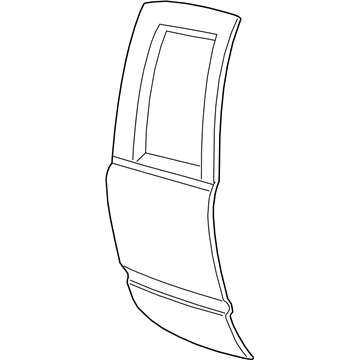 GM 15024566 Panel, Rear Side Door Outer <Use 1C5J *Marked Print
