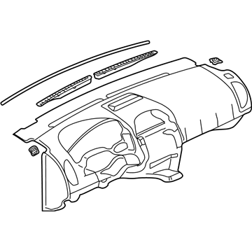 2003 Saturn Vue Dash Panel Vent Portion Covers - 22712727