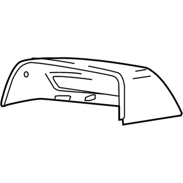 GM 23388828 Cover, Outside Rear View Mirror Housing Upper *Service Primer