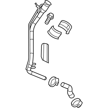 Chevrolet Cruze Fuel Filler Hose - 13351225
