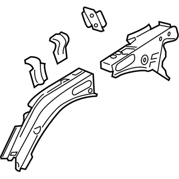 GM 23414860 Rail Assembly, Front Compartment Upper Side