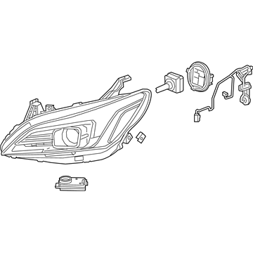 GM 26221315 Front Headlight Assembly