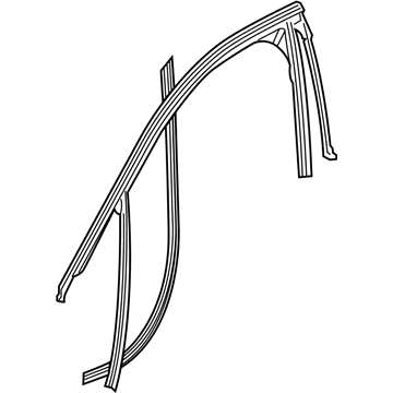 GM 84150966 Weatherstrip Assembly, Front Side Door Window