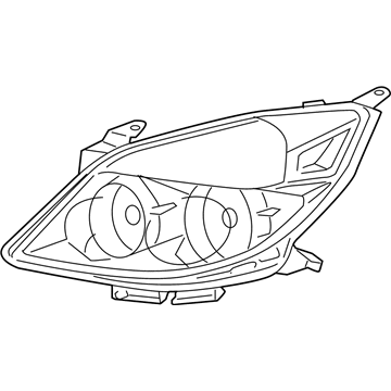 2009 Saturn Aura Headlight - 25854633