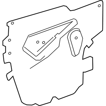GM 42477107 Deflector Assembly, Front S/D Wat