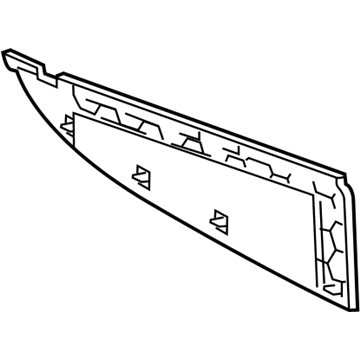 GM 23134874 Panel Assembly, Front Floor Console Side Trim *Cashmere E