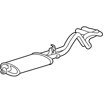 GM 15734393 Exhaust Muffler Assembly (W/ Catalytic Converter, Exhaust &*Marked Print