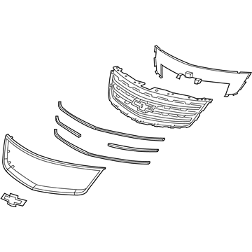 GM 23302975 Grille Assembly, Front Upper