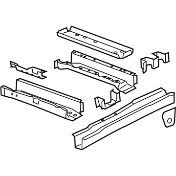 GM 15918789 Rail Assembly, Underbody Front Side