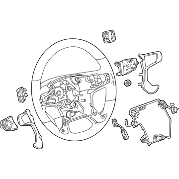 GM 84483797 Steering Wheel Assembly *Cocoa