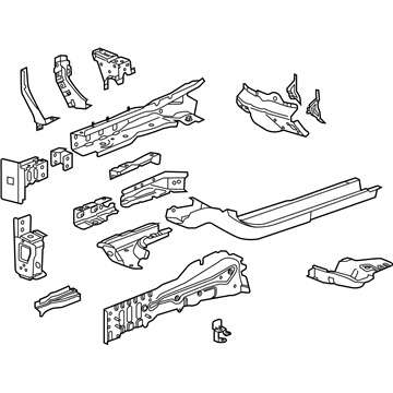 GM 94544345 Rail Assembly, Front Compartment Side
