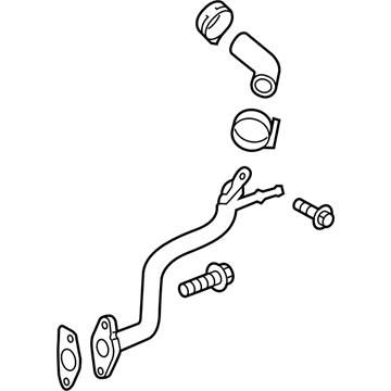 GM 12667458 Thermostat Bypass Pipe Assembly