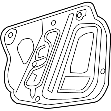 GM 26213904 Deflector Assembly, Front Side Door Water
