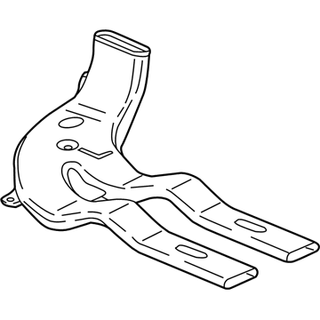 GM 13489233 Duct, Floor Rear Air Outlet