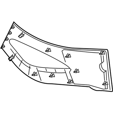 GM 26695729 Panel Assembly, Front Floor Console Extension *Shale