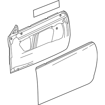 GM 23286550 Door Assembly, Front Side (Lh)