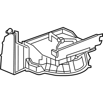GM 84143024 Case, Heater & A/C Evaporator & Blower Upper