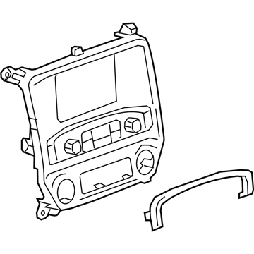 GM 23176310 Control Assembly, Amplitude Modulation/Frequency Modulation Stereo Radio *Black