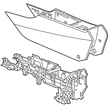 GM 39034352 Console Assembly, Front Floor Lower *Shale