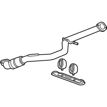 GM 84413377 EXHAUST FRONT PIPE ASSEMBLY