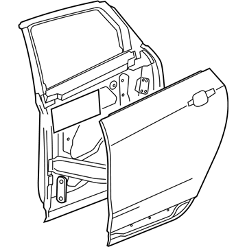 GM 84542298 Door Assembly, Rear Si