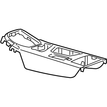 GM 22742330 Console Assembly, Front Floor Upper *Cocoa
