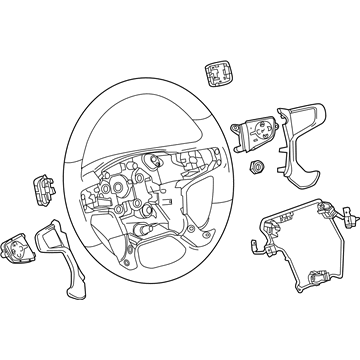 GM 84483780 Wheel Assembly, Strg *Cocoa